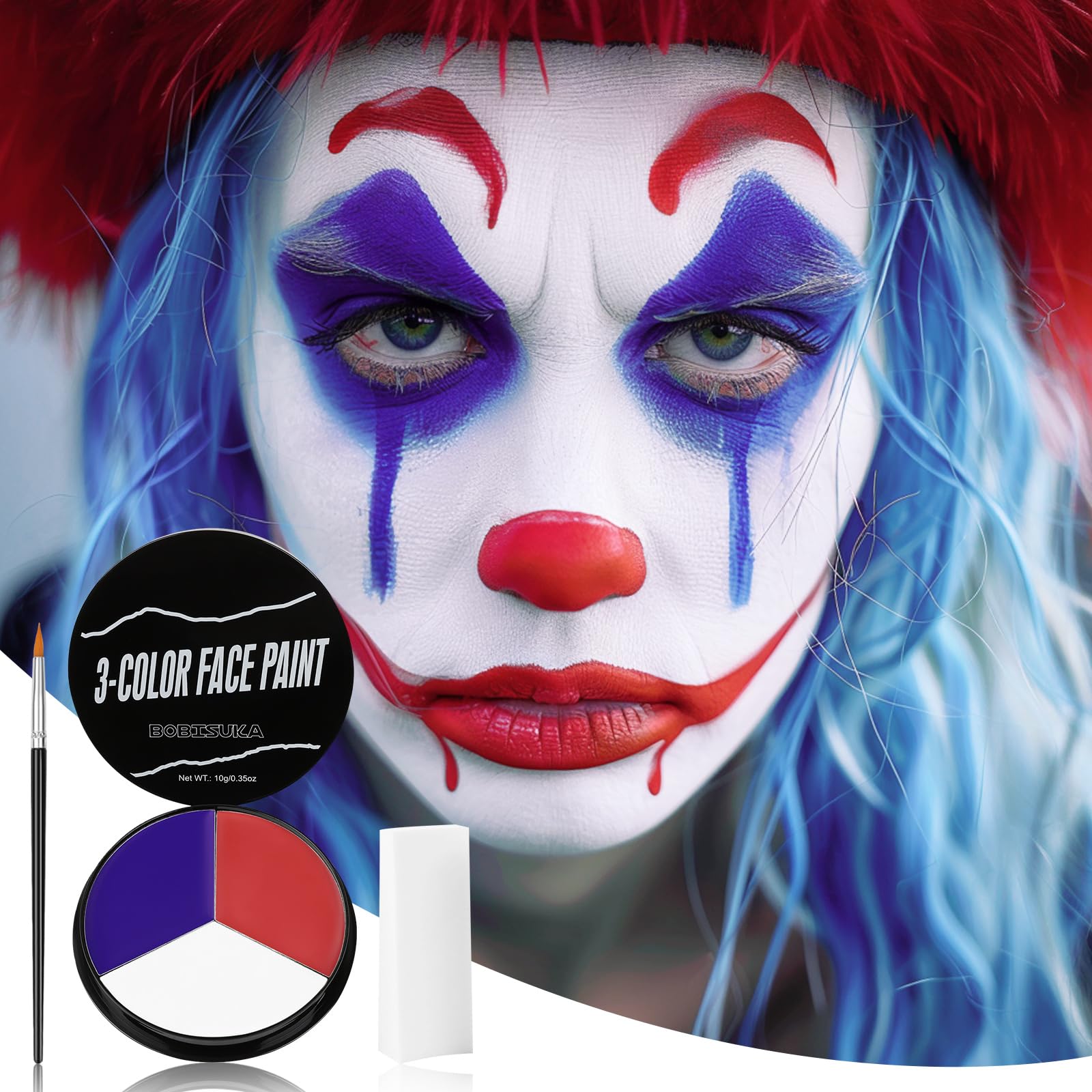 BOBISUKA creamy face paint texture close-up for smooth blending and coverage