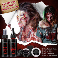 BOBISUKA dark spray action shot creating realistic splatter effects fast