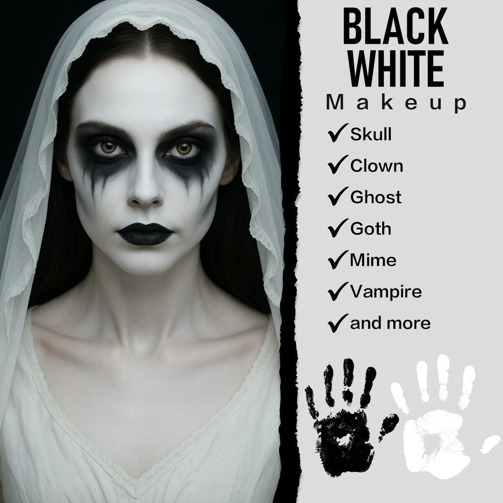 BOBISUKA painted clown face in use showing bold contrast and coverage