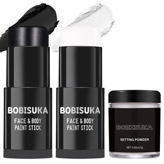 BOBISUKA front packaging showing black and white sticks and powder, clear kit overview