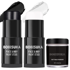 BOBISUKA front packaging showing black and white sticks and powder, clear kit overview