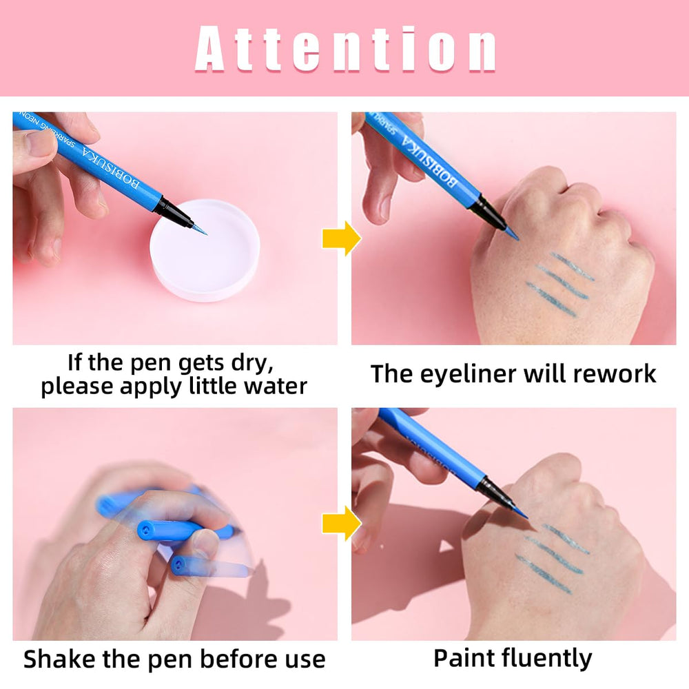 BOBISUKA model applying winged liner showing precise control benefit