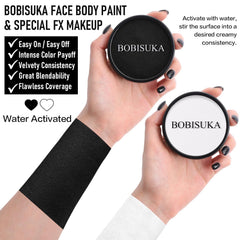 BOBISUKA open palette with black and white paints for strong coverage
