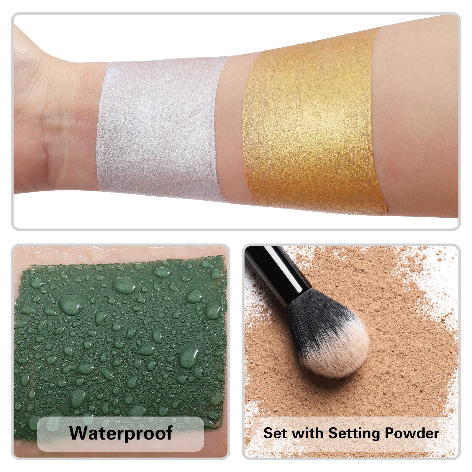BOBISUKA silver stick applied on hand showing coverage and how easily it blends