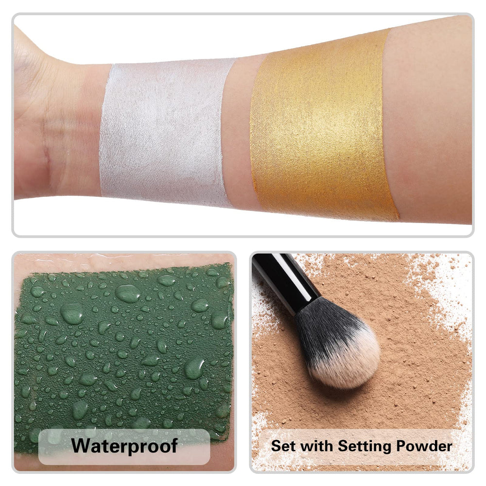 BOBISUKA silver stick applied on hand showing coverage and how easily it blends