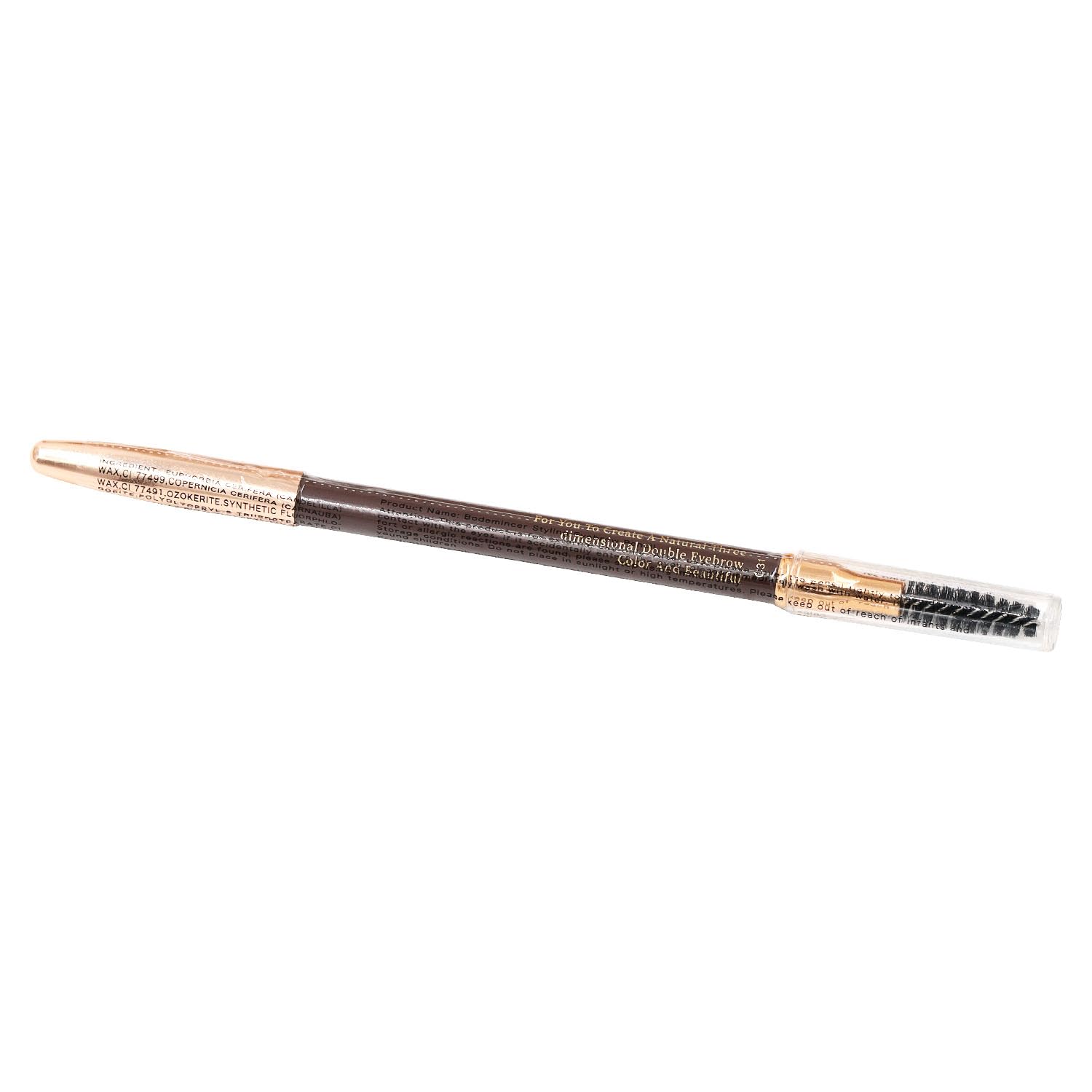 Bodermincer pencil beside ruler for compact size and travel convenience