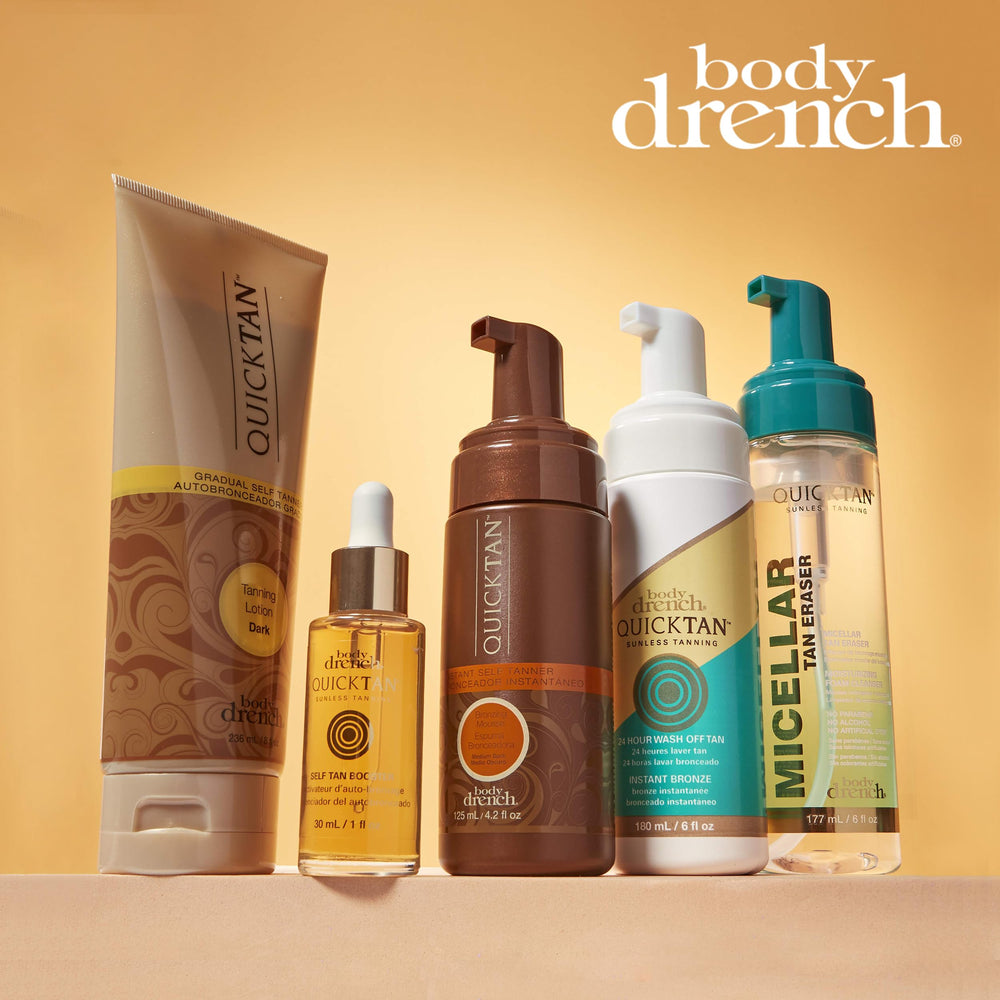 Body Drench used in a sunny lifestyle setting for radiant glow