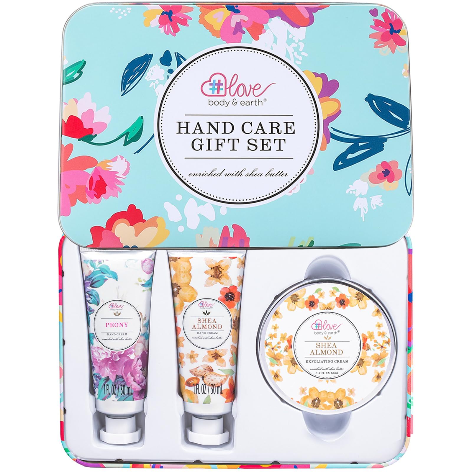 BODY & EARTH # LOVE front packaging showing trio and gift-ready presentation