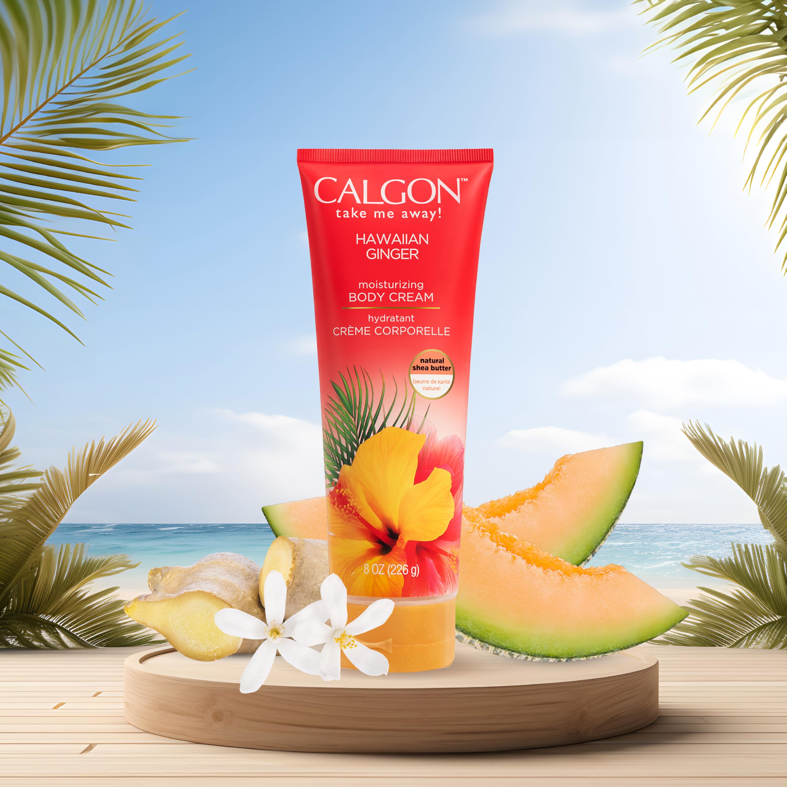 Body Fantasies cream with shea and aloe ingredients for nourishing hydration benefit