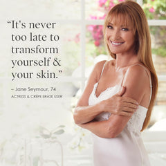 BODY FIRM applying cream to neck emphasizing targeted firming and smoothing advantage