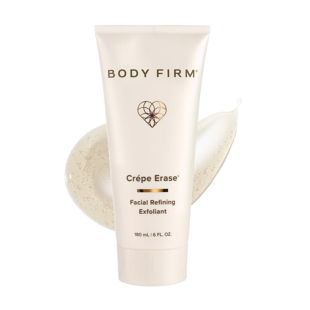 BODY FIRM front bottle showing clear label and easy-grip design benefit: clear product ID