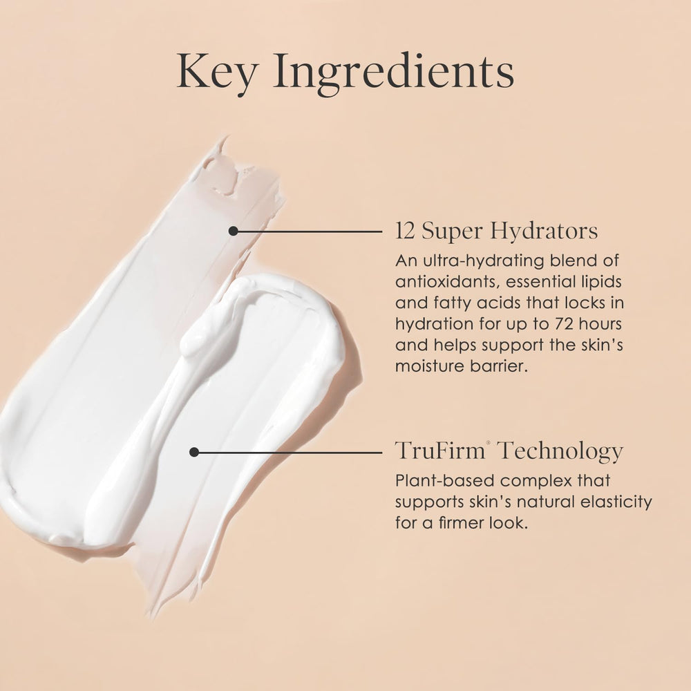 BODY FIRM jar open with cream visible offering fast-absorbing benefit