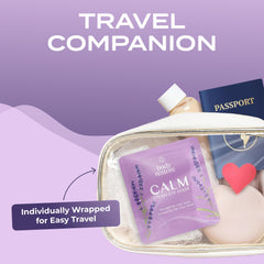 Body Restore mask tucked inside travel bag illustrating portability and on-the-go use
