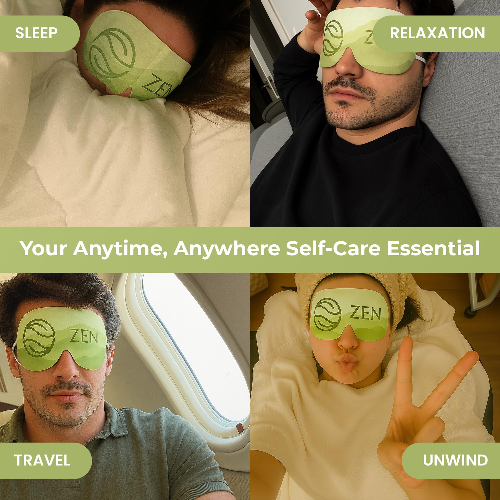 Body Restore mask detail showing warmth activation for steady comforting heat