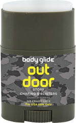 BodyGlide stick front view showing compact, fragrance-free protection