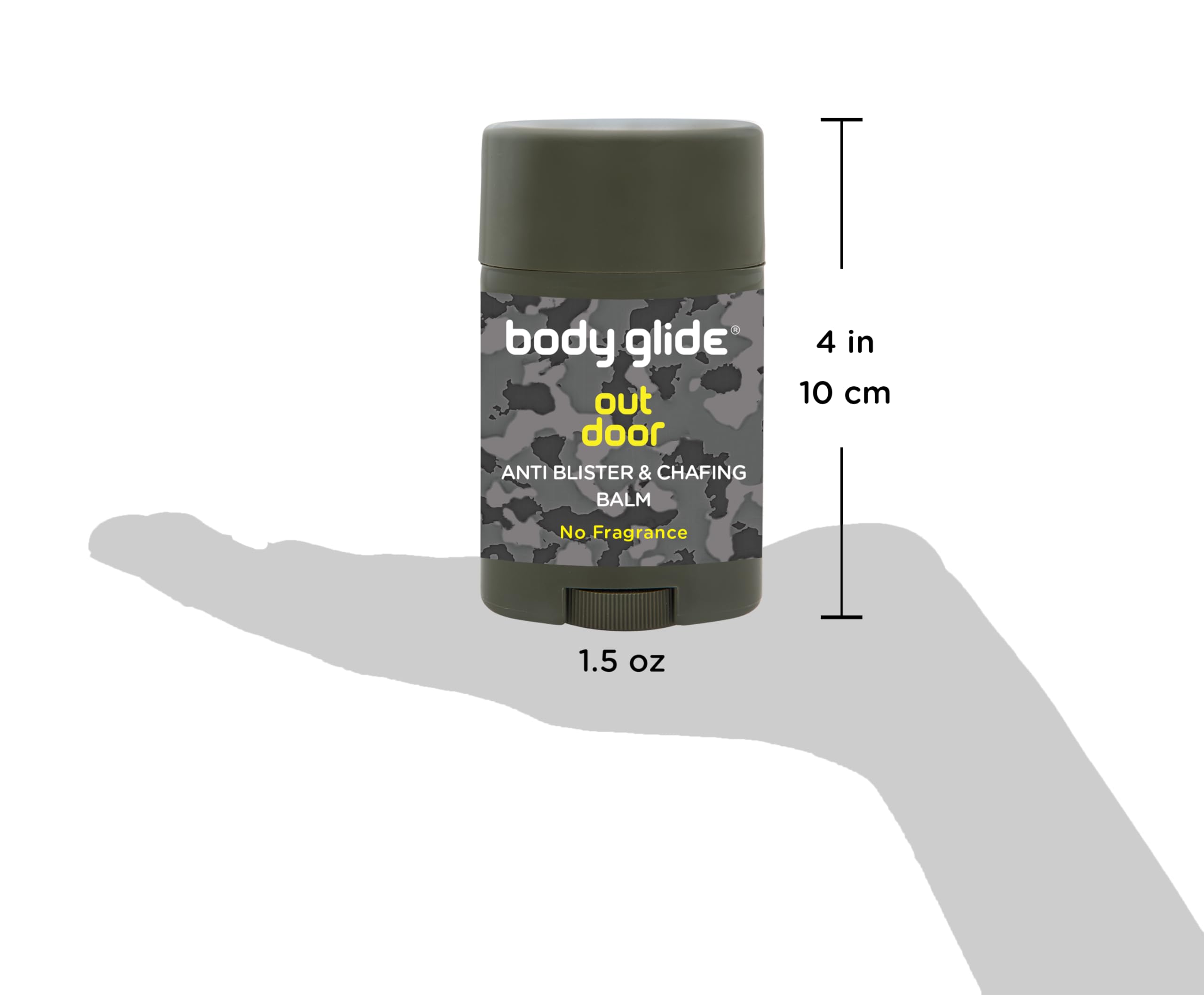 BodyGlide texture detail highlighting dry finish and no-grease benefit