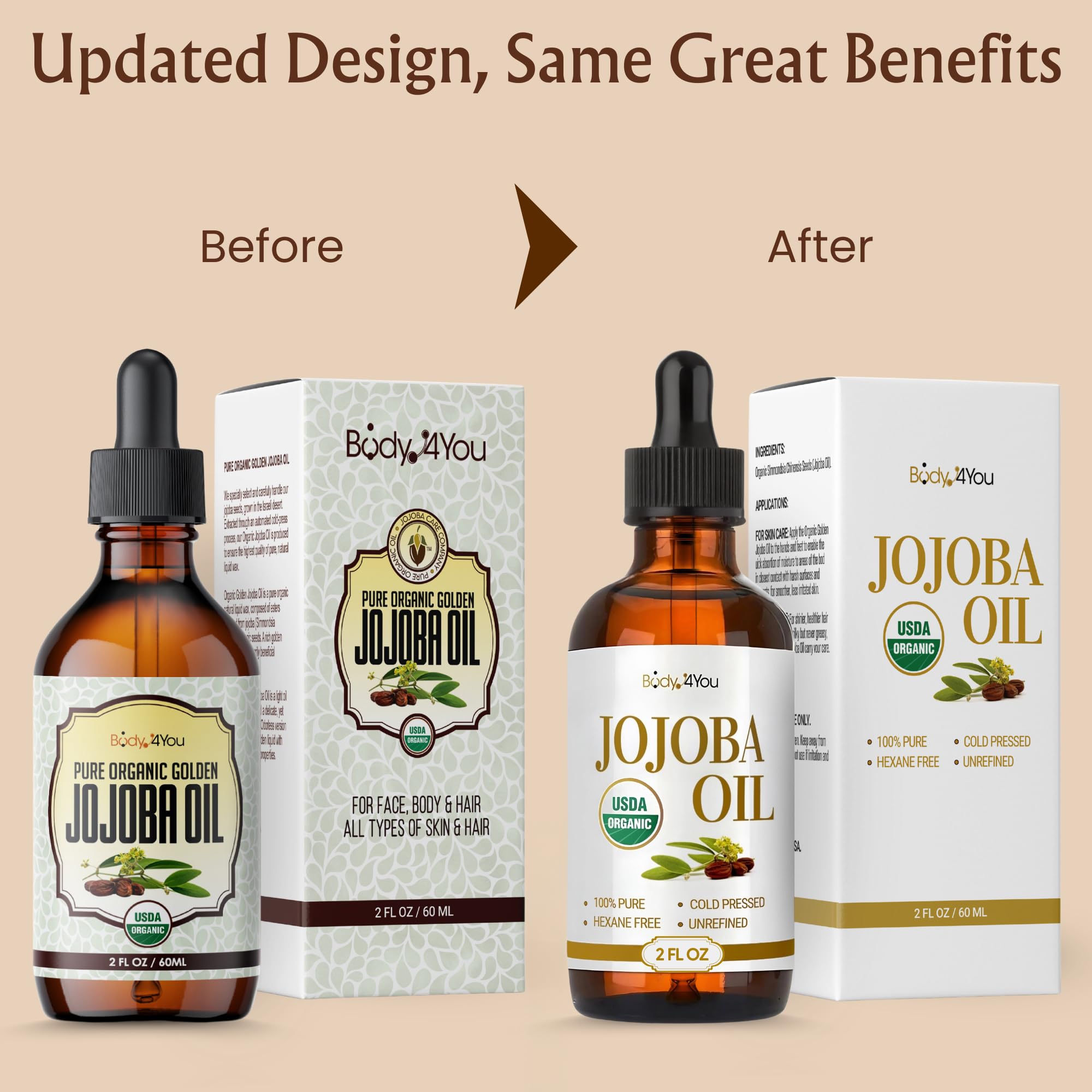 BodyJ4You amber glass bottle detail protecting oil from light for freshness