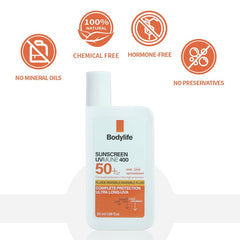 Bodylife tube held in hand to show compact 1.69 fl oz size