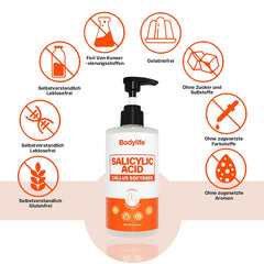 Bodylife lotion absorbing into skin demonstrating fast moisturizing benefit
