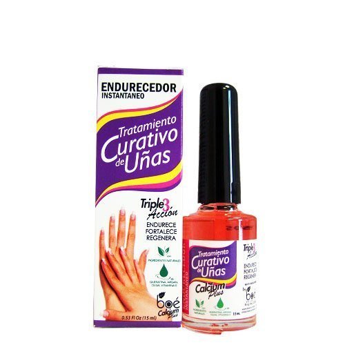 BOÉ COSMETICS bottle front view showing clear nail hardener benefit