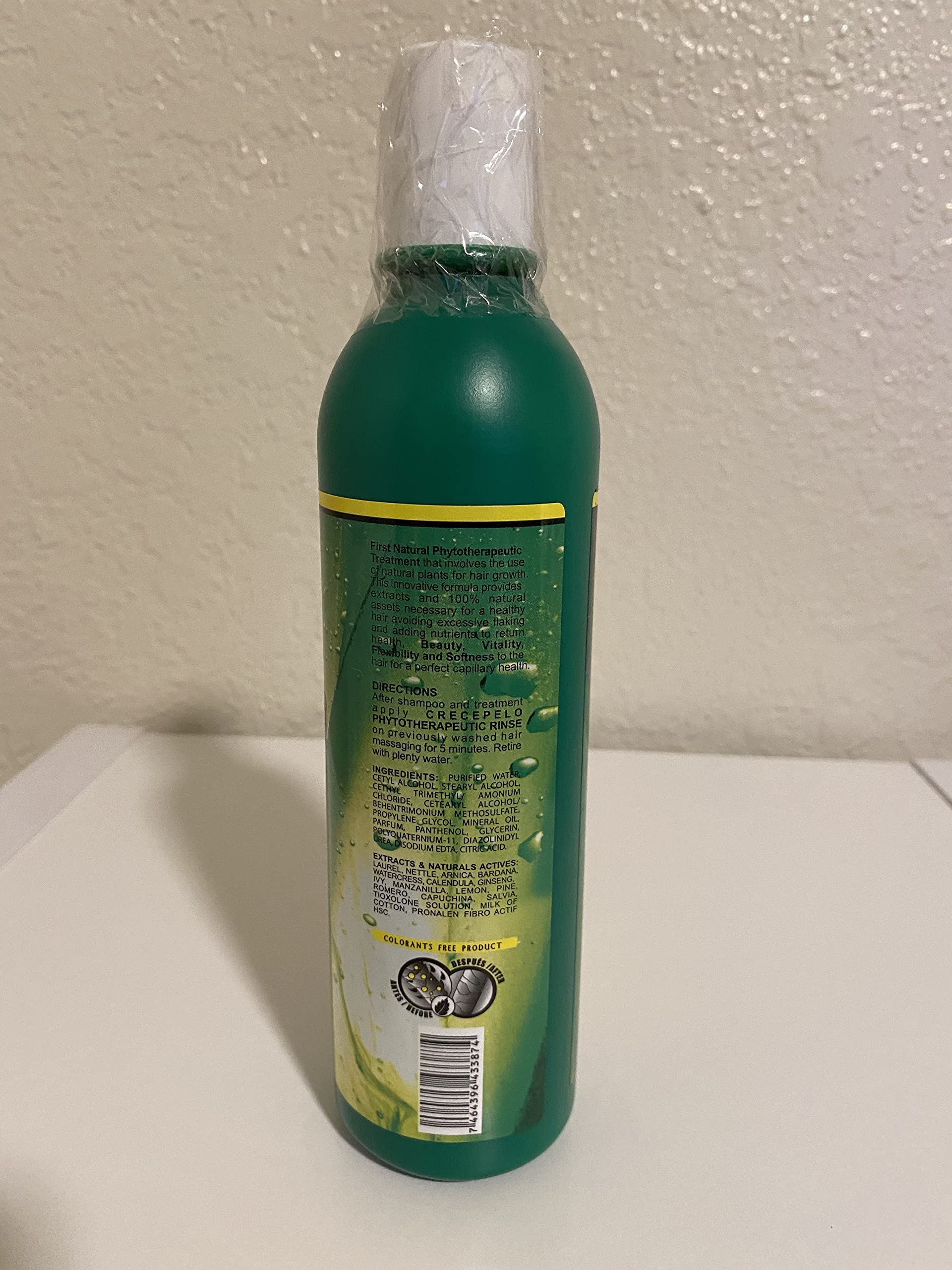 BOÉ COSMETICS bottles in hand showing 12.5 oz scale benefit