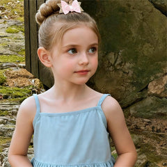 Bogigul fabric-wrapped alligator clip back view showing gentle grip and hair protection