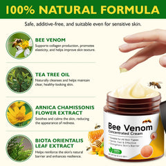 BOIUOITI ingredient label close-up highlighting natural botanicals and additive-free benefit