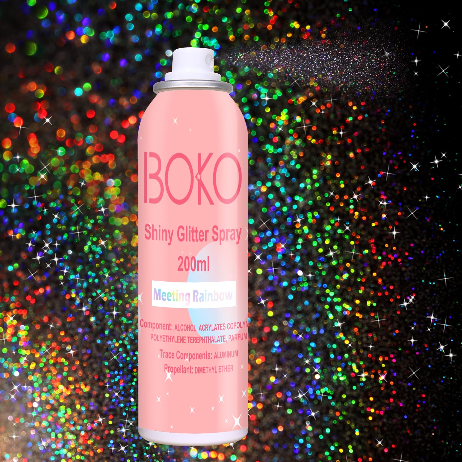 Boko front packaging showing 200ml bottle and holographic silver benefit