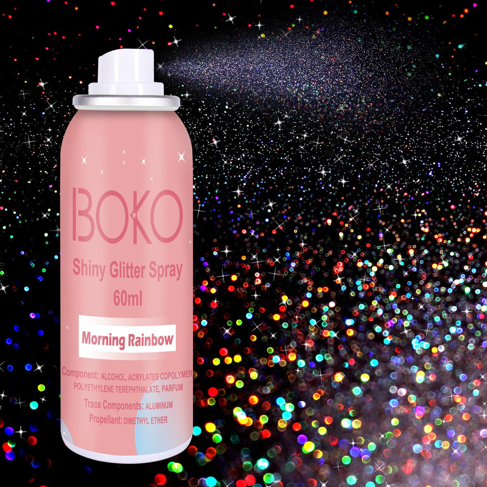 Boko front packaging 60ml bottle showing brand and holographic finish benefit instant sparkle