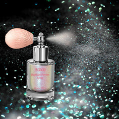 Boko front packaging showing bottle and included glitter glue for easy application