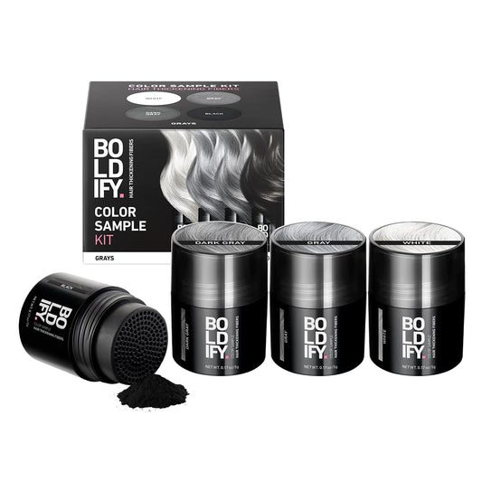Boldify front packaging sample kit shows compact, travel-friendly benefits