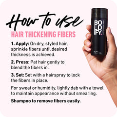 Boldify label close-up highlighting vegan ingredients and scalp-safe benefit