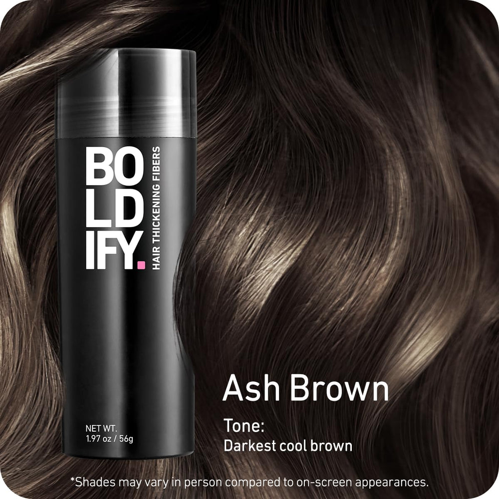 Boldify open shaker top displaying dispensing mechanism and ease of application benefit