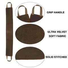 BOLITFU back applicator in hand reaching shoulders for even coverage