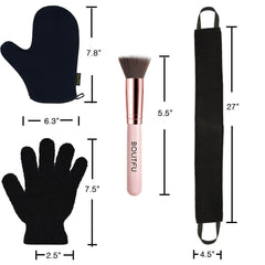 BOLITFU flat-top face brush bristles for precise facial blending