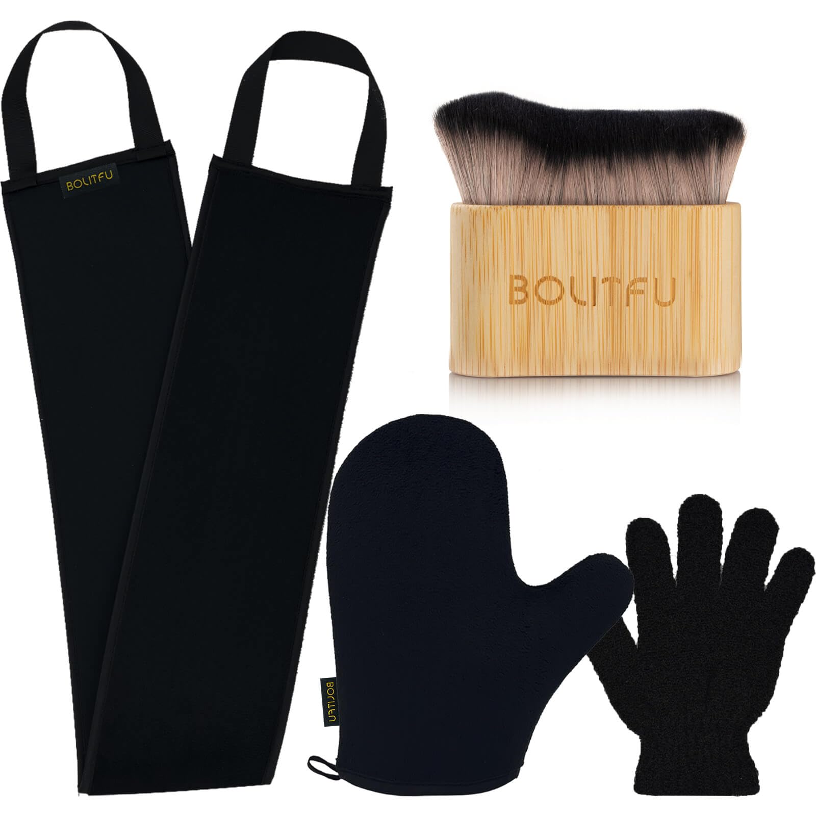 BOLITFU mitt front view showing smooth application benefit
