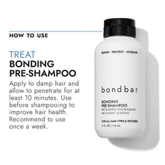 Lifestyle before-and-after wash image with Bondbar, illustrates improved shine and smoothness