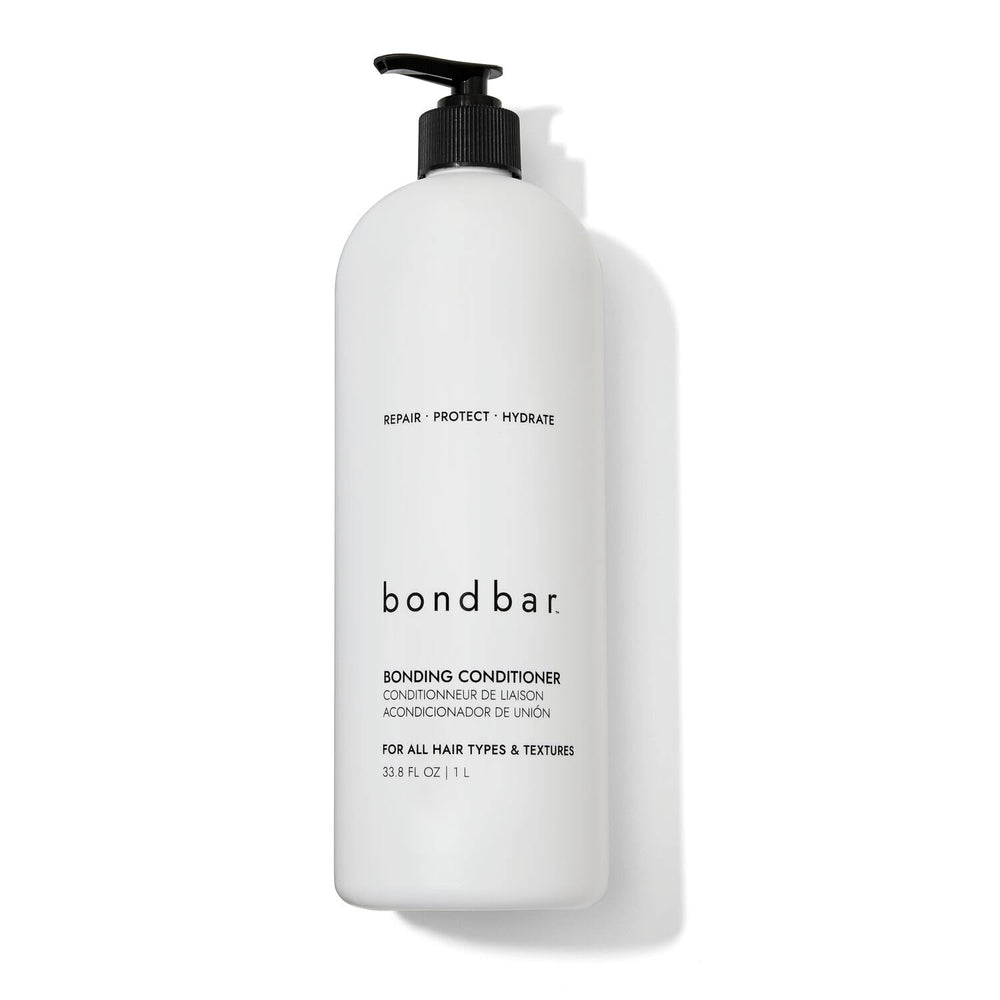 Bondbar front label on 33.8 fl oz bottle showing product identity and benefits