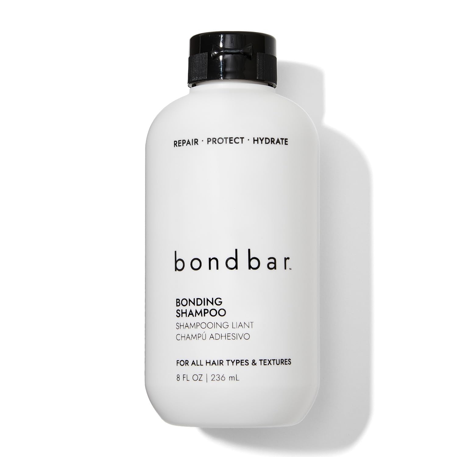 Bondbar front packaging shows repair benefits and 8 fl oz size