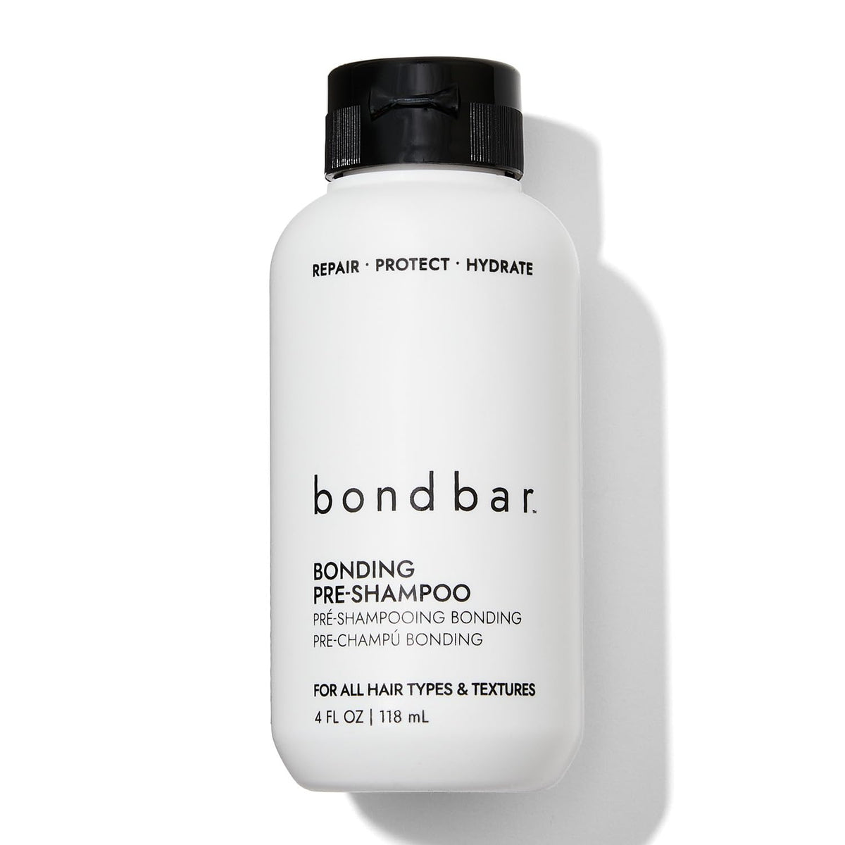 Bondbar front packaging showing bottle and brand, highlights vegan and repair benefits