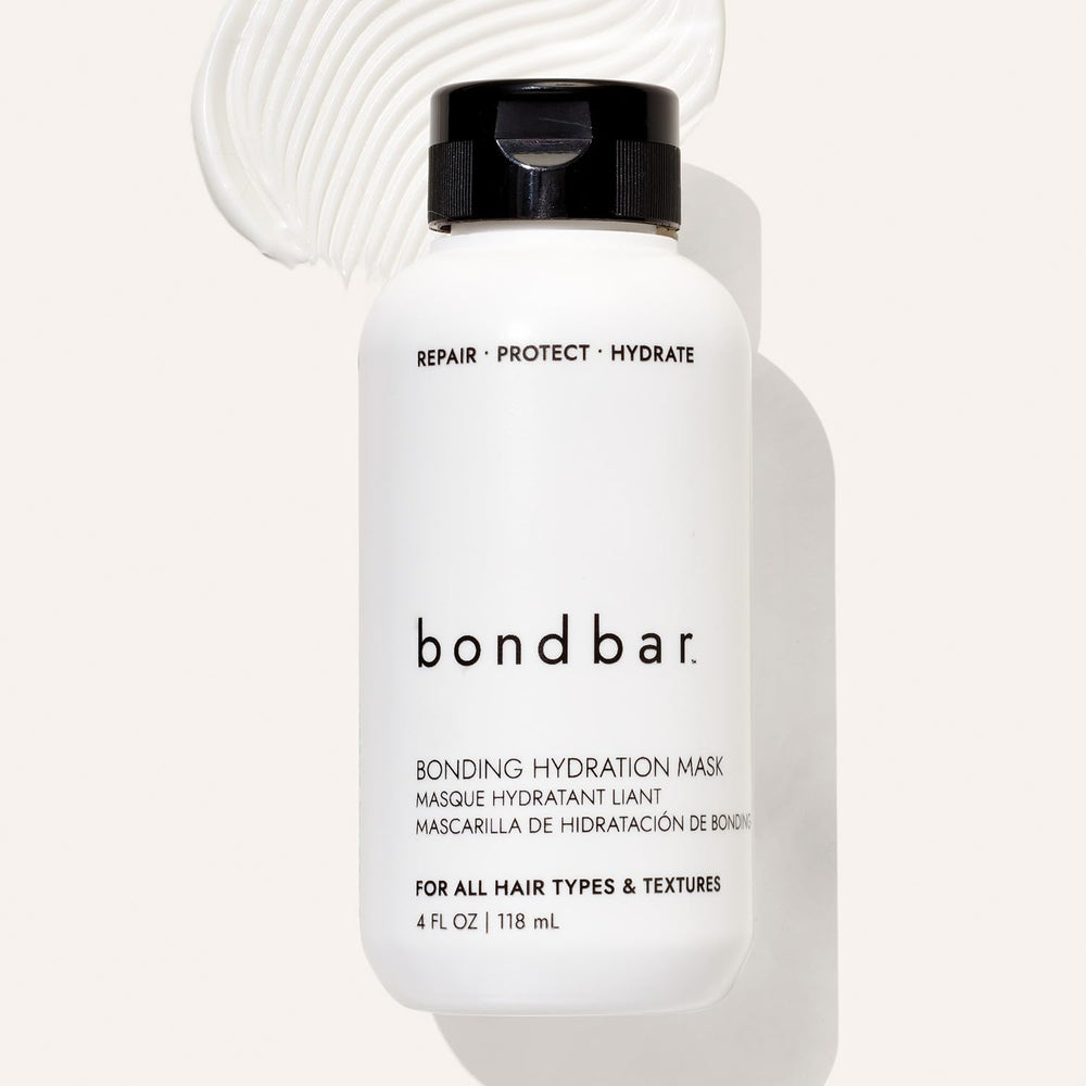 Bondbar jar next to hand for 4 fl oz scale, helps shoppers visualize size