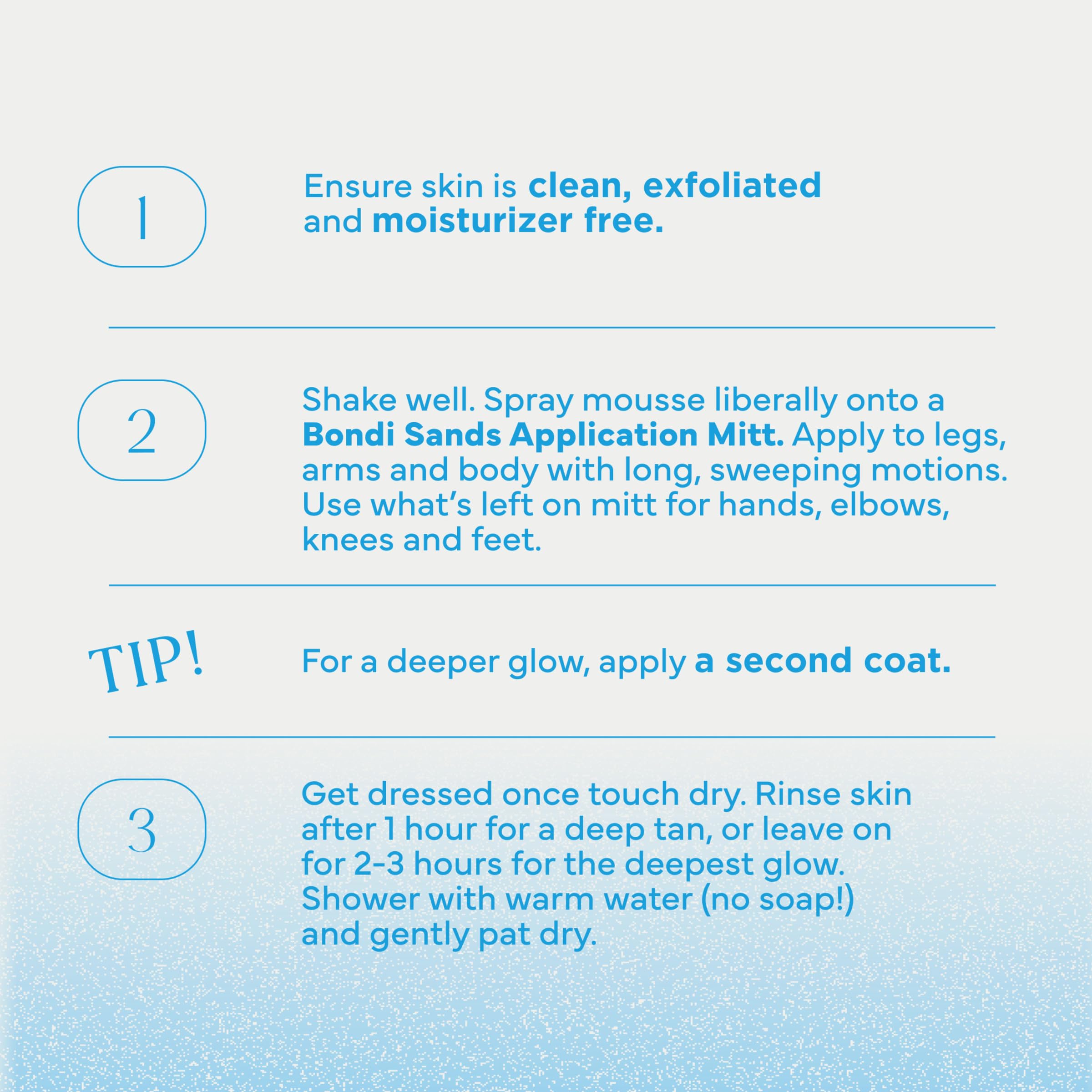 Bondi Sands bottle on bathroom counter suggesting easy at-home tanning routine