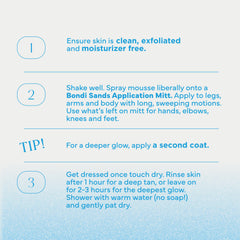Bondi Sands bottle on bathroom counter suggesting easy at-home tanning routine