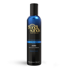 Bondi Sands Aero front packaging showing product and Ultra Dark shade benefit