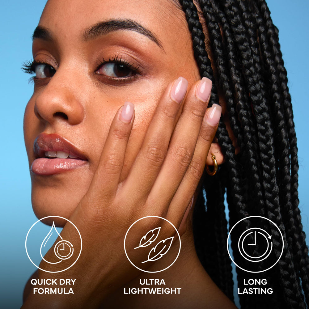 Person spraying Bondi Sands Aero on arm for quick-dry convenience benefit