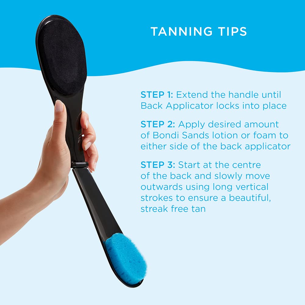 Bondi Sands blending sponge and spare pads laid out, convenient replacement and blending