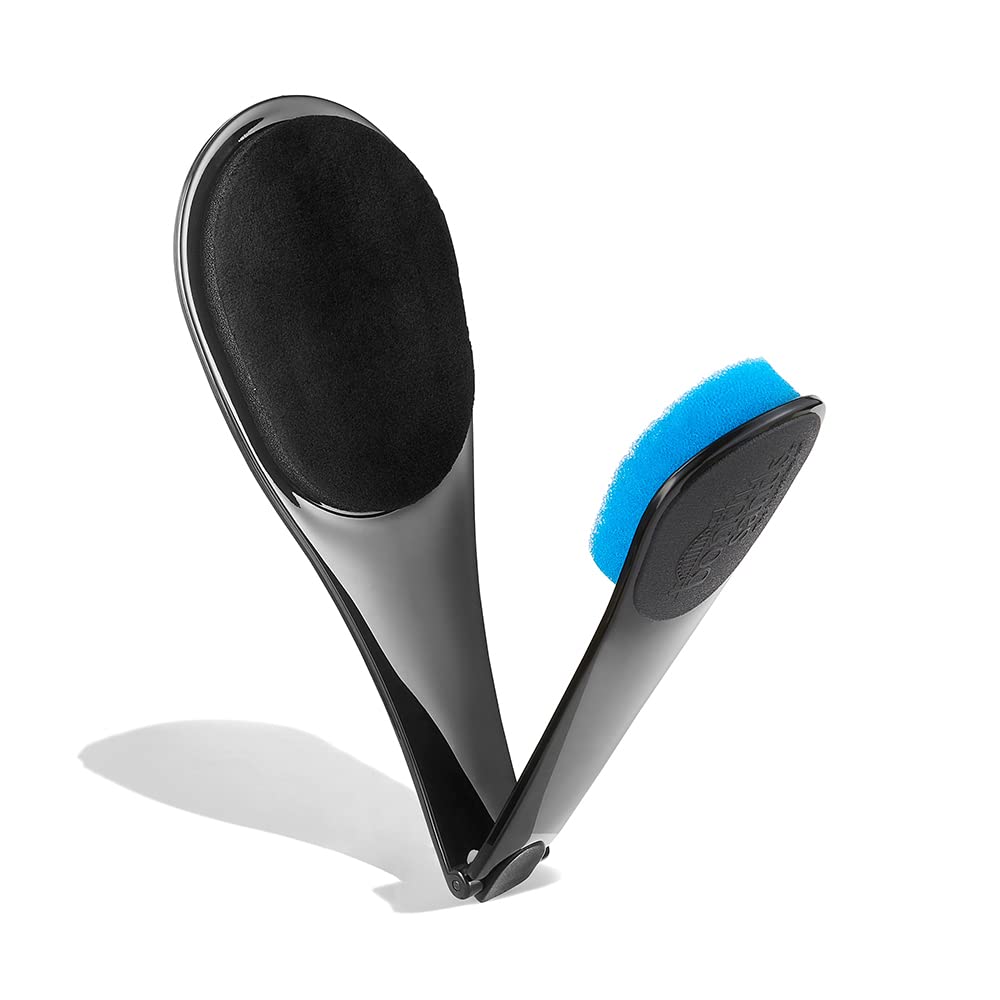 Bondi Sands extended handle illustrating reach for shoulders and lower back benefit