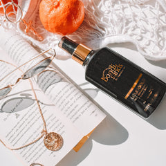 Bondi Sands bottle next to ruler showing 150 mL scale and travel-ready benefit