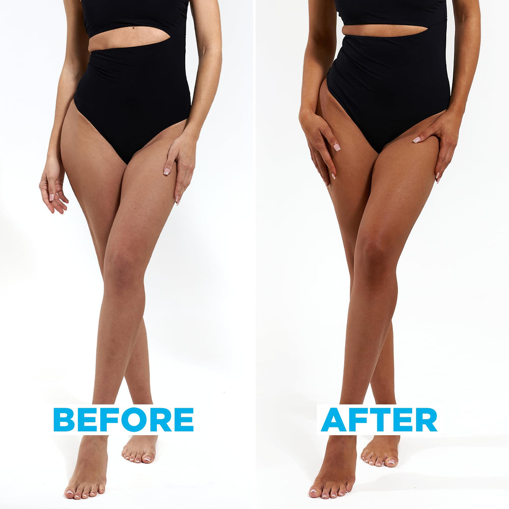 Bondi Sands being applied to arm for even blending and natural tan benefit