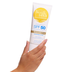 Bondi Sands lotion texture close-up demonstrating fast absorption and hydration